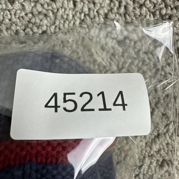 Bar Harbor Knits Sweater Mens XL Blue Red Striped Cotton Crewneck Made in USA - Picture 11 of 11